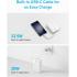 Anker Power Bank Battery Pack, 20,000mAh 22.5W High Speed Charging Portable Charger with Built-in USB C Cable, 1 USB-C, 1 USB-A, for iPhone 15/15 Plus/15 Pro/15 Pro Max, MacBook, Galaxy - White